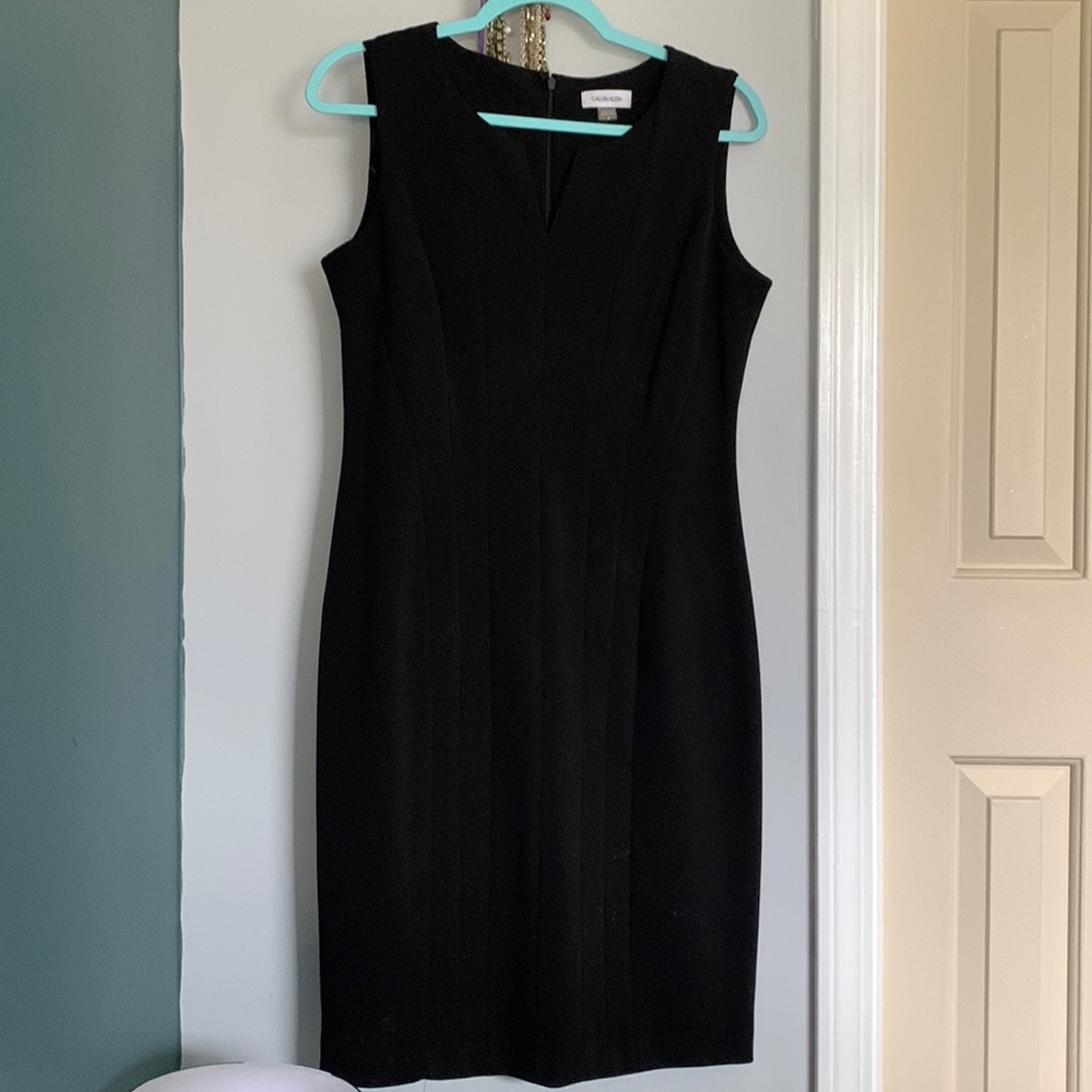 Calvin Klein Black Mid Dress
